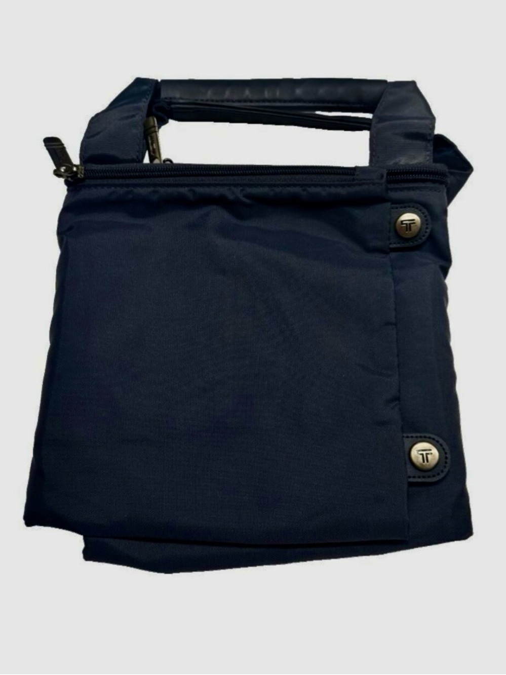 TUMI Voyageur Just In Case Packable Large Black Nylon weekender bag w/ Sleeve